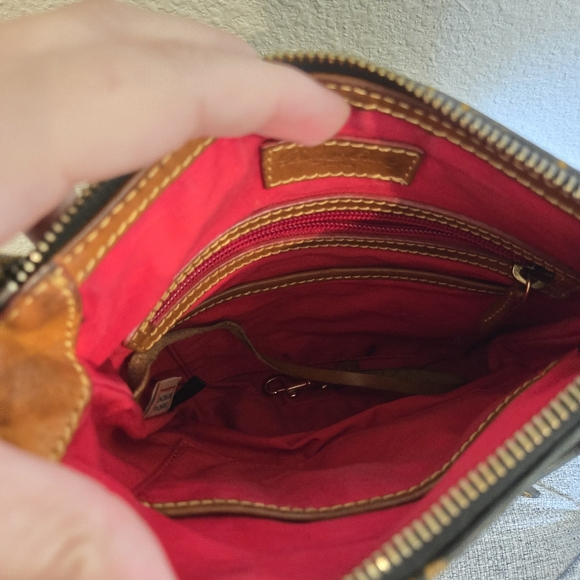 Dooney & Bourke Signature DB 1975 Small Letter Carrier Shoulder Purse Handbag - Picture 10 of 14